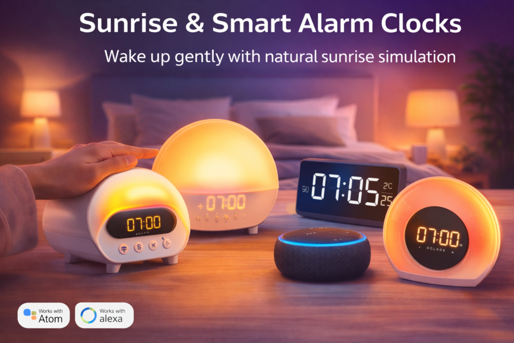 Smart Bedroom Gadgets That Actually Improve Sleep, Mood & Comfort (Indian Homes – 2026) smart alarm clocks