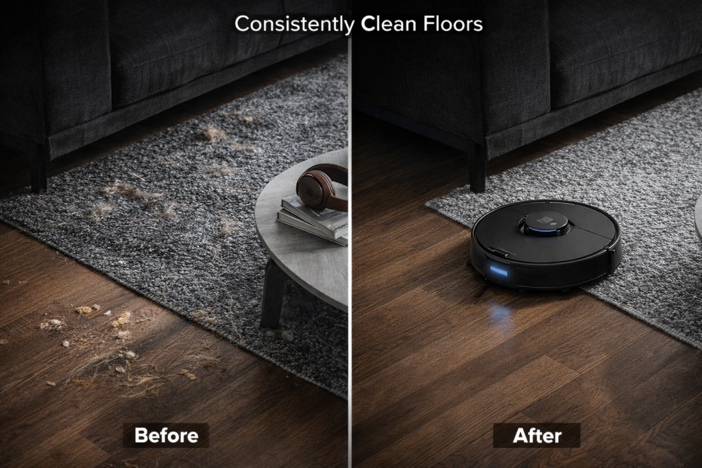 Roborock Q7 M5+ Robot Vacuum and Mop – Smart Hands-Free Cleaning for Modern Homes design and room transformation