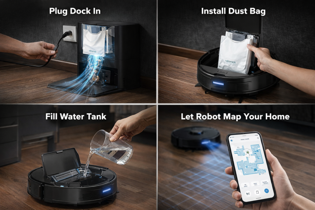 Roborock Q7 M5+ Robot Vacuum and Mop – Smart Hands-Free Cleaning for Modern Homes design and room transformation impact