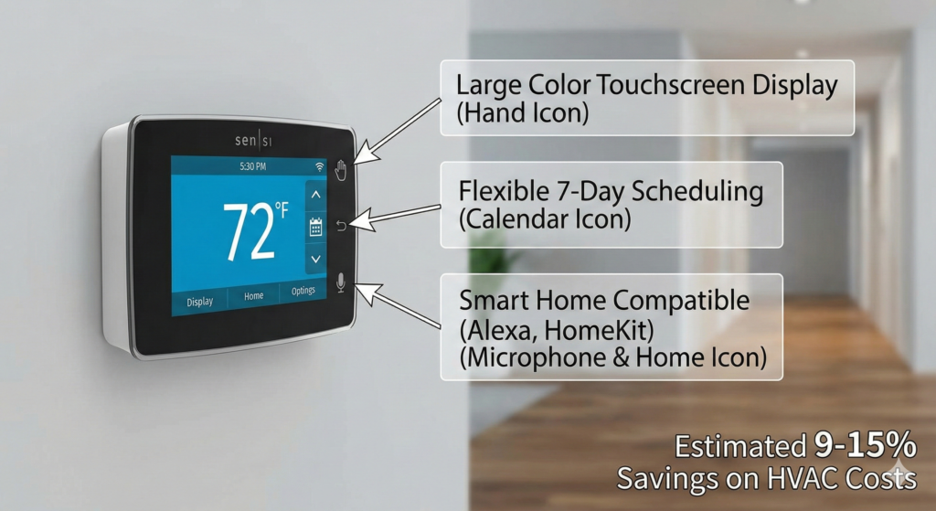 emerson sensi touch smart thermostat