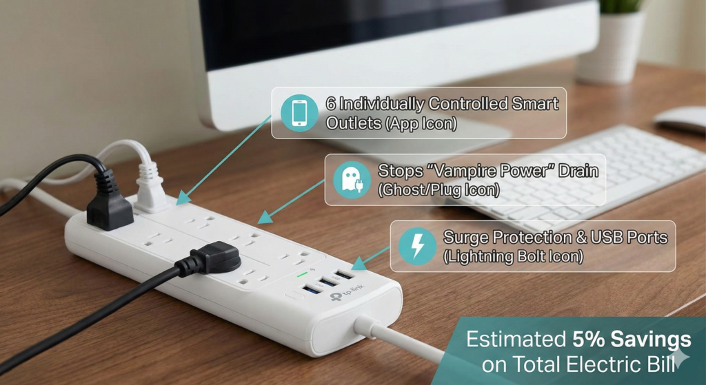 kasa smart plug power strip by tp link