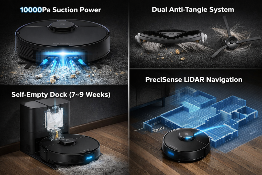 Roborock Q7 M5+ Robot Vacuum and Mop – Smart Hands-Free Cleaning for Modern Homes technical details explained simply