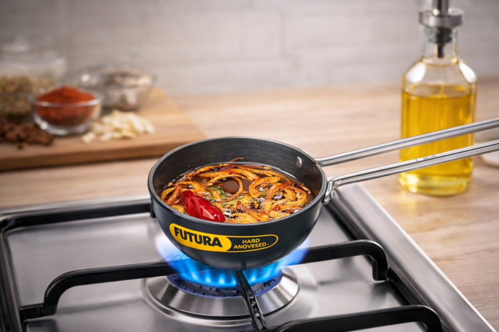 awkins futura hard anodized tadka pan