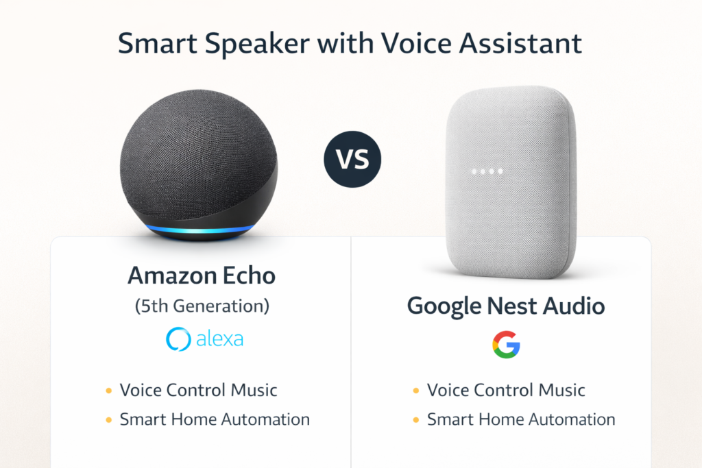 smart speaker with voice assistant