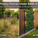 Before and after transformation cheap DIY privacy fence ideas with reed and ivy under 500 dollars engineer guide for 2026.