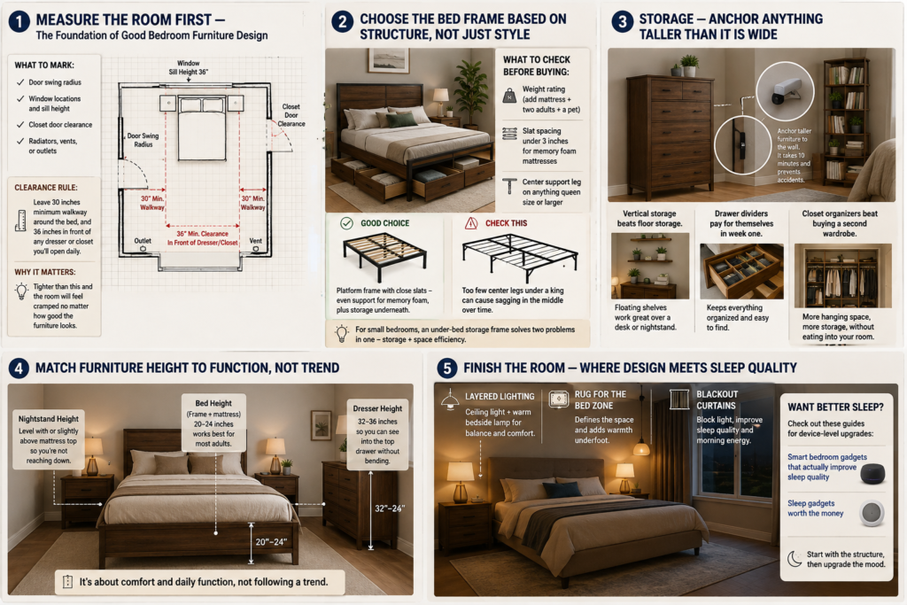 bedroom furniture design layout guide